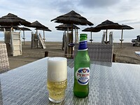 On the beach in Formia