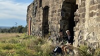 Lunch break in a ruin