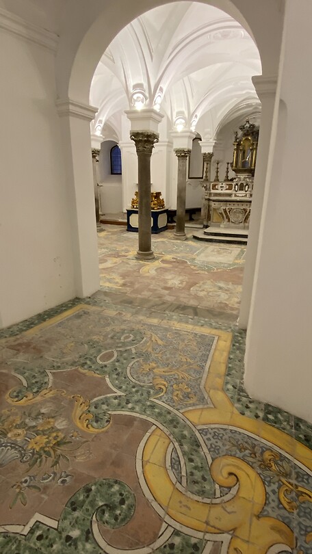 Crypt of cathedral in Sessa Aurunca