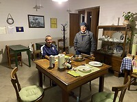 At the BnB in Il Moro Bianco in Teano with Max