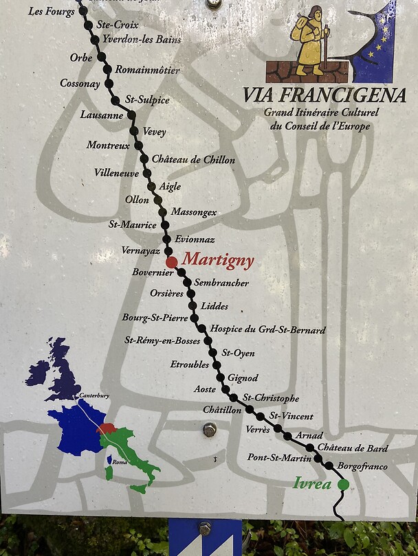 Via Francigena from Ste. Croix to Ivrea