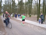 Marcelle tijdens de halve marathon