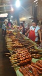 Overzichtsfoto van het BBQ Festijn...vis vlees...voor ieder wat wils