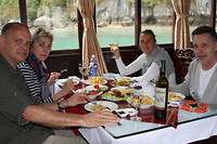 Heerlijke lunch op de boot