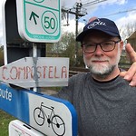 Eerste wegwijzer naar Santiago: we zijn op de goede weg!