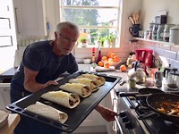 Gastheer Iek en zijn vrouw Dicky zorgden vandaag goed voor me.