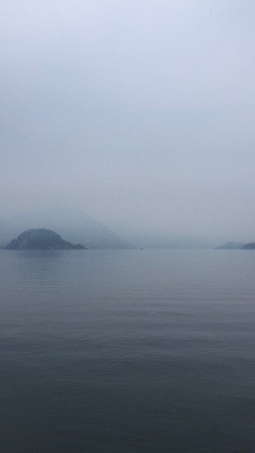 Mist op het meer