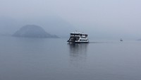 Pont in de mist