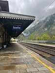 Het station van Iselle: we zijn in Italië!