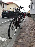 Merkwaardige manier van fietsparkeren
