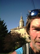 Selfie met kerk