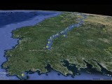 Camino de Santiago; animated Google Earth map of the Camino Frances, The French Way
