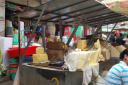 De markt in Lhasa
