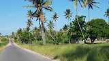 De weg van Barra beach  naar Tofo beach