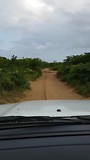 De weg naar zona Braza logde in Chidenguele