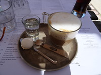 Nu eerst een lekkere cappuccino