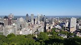 Het panoramisch uitzicht op Montreal