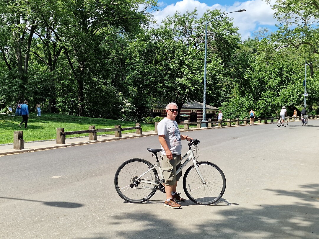 Met de fiets door Central park