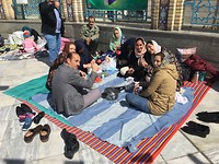 Picknickfamilie