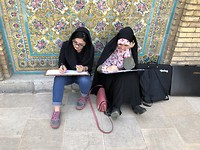 studentes in golestan.