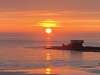 Zonsondergang in le portal