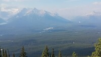 9-9-2024 Kicking Horse viewpoint, lake Louise en Victoria gletsjer, Canada