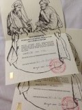 Testimonium met stempel vh vaticaan
