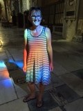 Glas in lood kleurtjes doen t ook op n jurk
