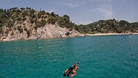 Snorkelen in een baai