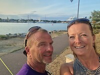Peter en ik in Warnemünde