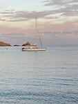 Voor anker in de baai van Aguilas