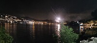Vuurwerk in de baai bij Santa Ponça