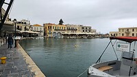 Het vissershaventje van Rethymnon