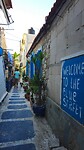 The blue street