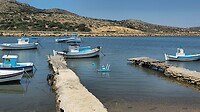 Vissersbootjes in Leros