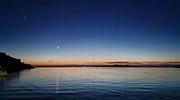 De maan, Saturnus en Venus op 1 lijn