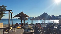 Vanaf het strand bij Anavyssos