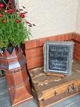 Een warm welkom geheten in de B&B door onze hosts Avril en Karl