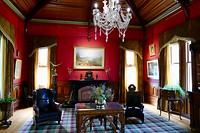 de muziekkamer van het kasteel