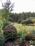 Uitzicht vanuit onze kamer in The Catlins