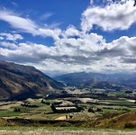 Bijna op het hoogste punt op de bergpas tussen Queenstown en Wanaka