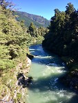 Rivier onder de swing bridge