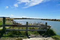 de rivier achter ons huisje