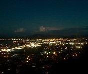Rotorua by night (vanuit de kabelbaan)