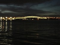 Auckland Harbour Bridge by night