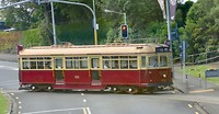 Ouderwets trammetje in Auckland