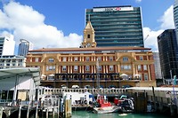 Het havengebouw in Auckland