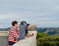 Dunedin met onze host Karl vanaf Signal Hill