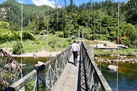 Op weg naar de oude goudmijn Karangahake