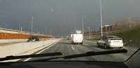 Hagelbuitje onderweg naar huis